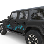 WAVE MOUNTAIN DOOR DECAL FITS 2018+ JEEP WRANGLER 4 DOOR JLU