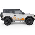 WAVE MOUNTAIN SIDE GRAPHIC DECAL FITS 2025 FORD BRONCO 2 DOOR