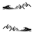 WAVE MOUNTAIN SIDE GRAPHIC DRIVER & PASSENGER DECALS