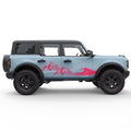 WAVE MOUNTAIN SIDE GRAPHIC DECAL FITS 2025 FORD BRONCO 4 DOOR