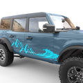 WAVE MOUNTAIN BODY GRAPHIC DECAL FITS 2024 FORD BRONCO 4 DOOR