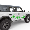 WAVE MOUNTAIN DOOR DECAL FITS 2024 FORD BRONCO 4 DOOR