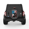 WE STAND FOR THE FLAG WE KNEEL FOR THE FALLEN BLACK TIRE COVER