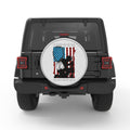 WE STAND FOR THE FLAG WE KNEEL FOR THE FALLEN BLACK TIRE COVER