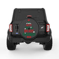 WE WOOF YOU A MERRY CHRISTMAS BLACK TIRE COVER