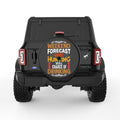 WEEKEND FORCAST HUNTING BLACK TIRE COVER