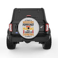 WEEKEND FORCAST HUNTING SILVER CARBON FIBER TIRE COVER