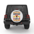 WEEKEND FORCAST HUNTING SILVER CARBON FIBER TIRE COVER
