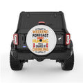 WEEKEND FORCAST HUNTING PEARL  WHITE CARBON FIBER TIRE COVER