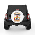 WEEKEND FORCAST HUNTING WHITE TIRE COVER