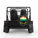 YELLOWSTONE BLACK CARBON FIBER TIRE COVER FOR MOKE