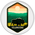 YELLOWSTONE NATIONAL PARK WHITE TIRE COVER