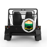 YELLOWSTONE WHITE CARBON FIBER TIRE COVER FOR MOKE