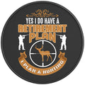 YES I DO HAVE A RETIREMENT PLAN BLACK CARBON FIBER TIRE COVER
