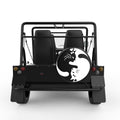YING YANG CATS BLACK TIRE COVER FOR MOKE