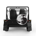 YING YANG CATS WHITE CARBON FIBER TIRE COVER FOR MOKE
