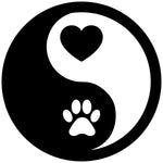 YING YANG PAW HEART