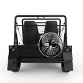 YING YANG TREE OF LIFE SILVER CARBON FIBER TIRE COVER FOR MOKE