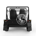 YING YANG TREE OF LIFE WHITE CARBON FIBER TIRE COVER FOR MOKE