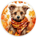 YORKIE FALL BLACK TIRE COVER