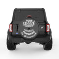 YOUR SPEED DOESNT MATTER BLACK CARBON FIBER TIRE COVER