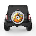 YOU ARE DRIVING ME GLAZY SILVER CARBON FIBER TIRE COVER