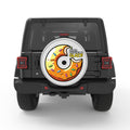 YOU ARE DRIVING ME GLAZY SILVER CARBON FIBER TIRE COVER