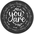 YOU ARE INSPIRATION BLACK CARBON FIBER TIRE COVER