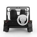 YOU ARE MADE OF MAGIC WHITE CARBON FIBER TIRE COVER FOR MOKE