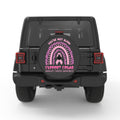YOU ARE NOT ALONE BLACK CARBON FIBER TIRE COVER