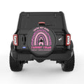 YOU ARE NOT ALONE BLACK CARBON FIBER TIRE COVER