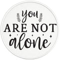 YOU ARE NOT ALONE PEARL  WHITE CARBON FIBER TIRE COVER