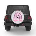 YOU ARE NOT ALONE SILVER CARBON FIBER TIRE COVER