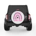 YOU ARE NOT ALONE PEARL  WHITE CARBON FIBER TIRE COVER
