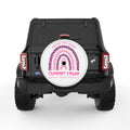 YOU ARE NOT ALONE WHITE TIRE COVER