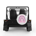 YOU ARE NOT ALONE WHITE TIRE COVER FOR MOKE