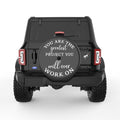 YOU ARE THE GREATEST PROJECT BLACK CARBON FIBER TIRE COVER