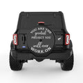 YOU ARE THE GREATEST PROJECT BLACK TIRE COVER