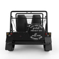 YOU ARE THE GREATEST PROJECT BLACK TIRE COVER FOR MOKE