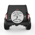 YOU ARE THE GREATEST PROJECT SILVER CARBON FIBER TIRE COVER