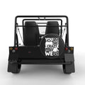 YOU DONT HAVE TO BE CRAZY BLACK CARBON FIBER TIRE COVER FOR MOKE