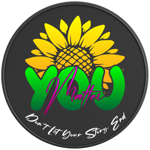 You Matter PEARL  WHITE CARBON FIBER TIRE COVER