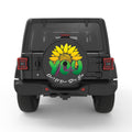 YOU MATTER BLACK CARBON FIBER TIRE COVER