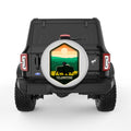 YELLOWSTONE NATIONAL PARK SILVER CARBON FIBER TIRE COVER