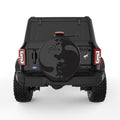 YING YANG CATS BLACK TIRE COVER