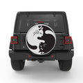 YING YANG CATS BLACK TIRE COVER