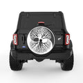 YING YANG TREE OF LIFE BLACK TIRE COVER