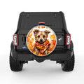 YORKIE FALL SILVER CARBON FIBER TIRE COVER