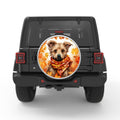 YORKIE FALL SILVER CARBON FIBER TIRE COVER