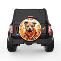 YORKIE FALL PEARL  WHITE CARBON FIBER TIRE COVER